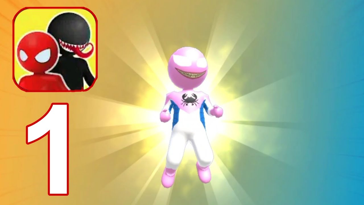 Stick Hero: Comic Superhero - Gameplay Walkthrough Level 1 to 6 Part 1 ( Android,iOS )