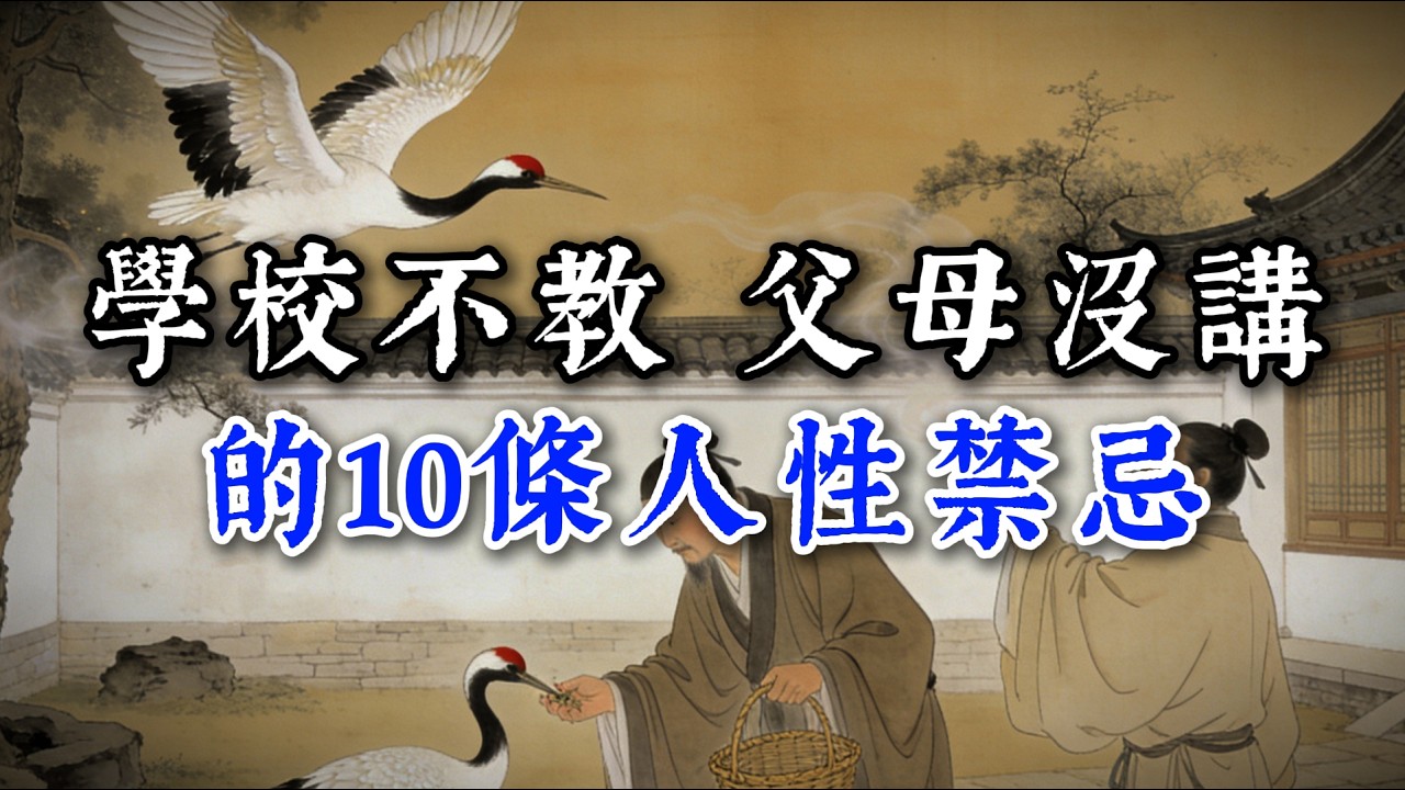 學校不教 父母沒講的10條人性禁忌#閲人智慧#强者思维 #情商 #认知觉醒 #社交技巧 #处世智慧 #人际关系
