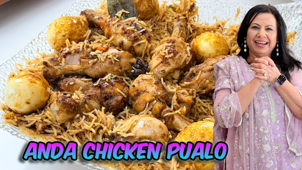 Double Protein Pulao! Anda + Chicken Pulao Recipe in Urdu Hindi - RKK
