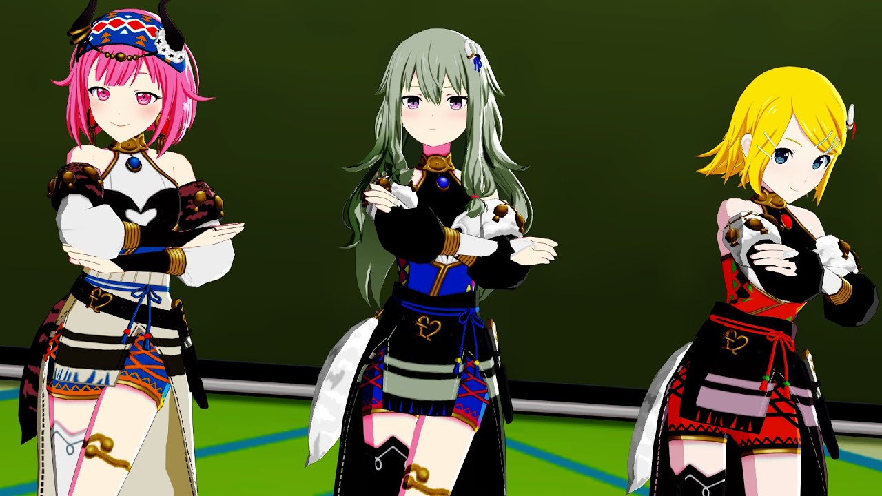 [MMD Project Sekai] Suki Suki Zetchoushou - Emu x Nene x Rin (Sukisuki Climax)