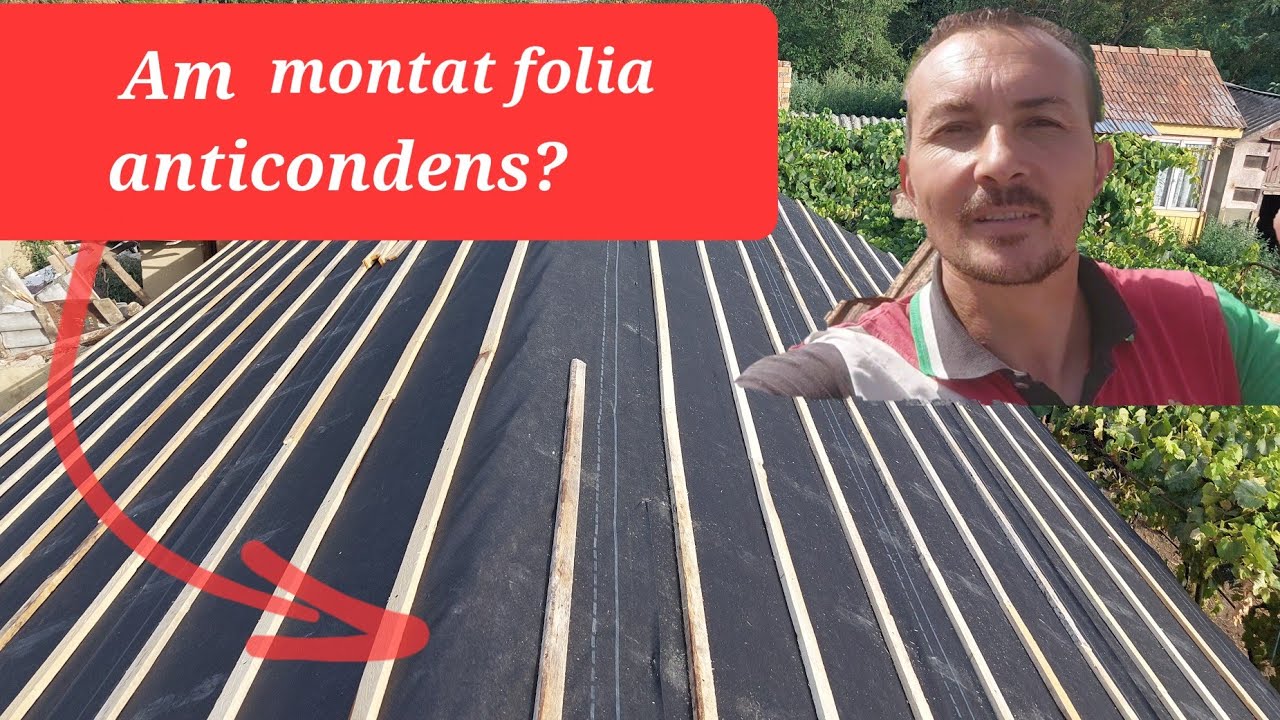 Renovare casă bătr&acirc;nească 2 /Ep 15 Montaj folie anticondens acoperiș + șipcile de susținere a tablei