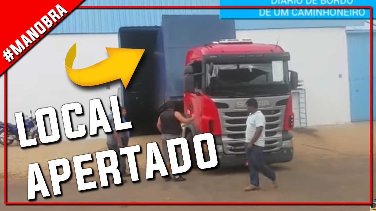 Manobra em lugar apertado.