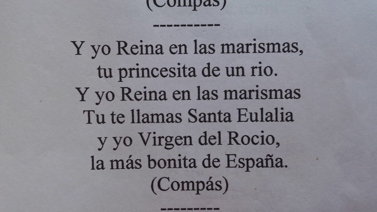 Córdoba fandango,letras- de Huelva, de santa Eulalia