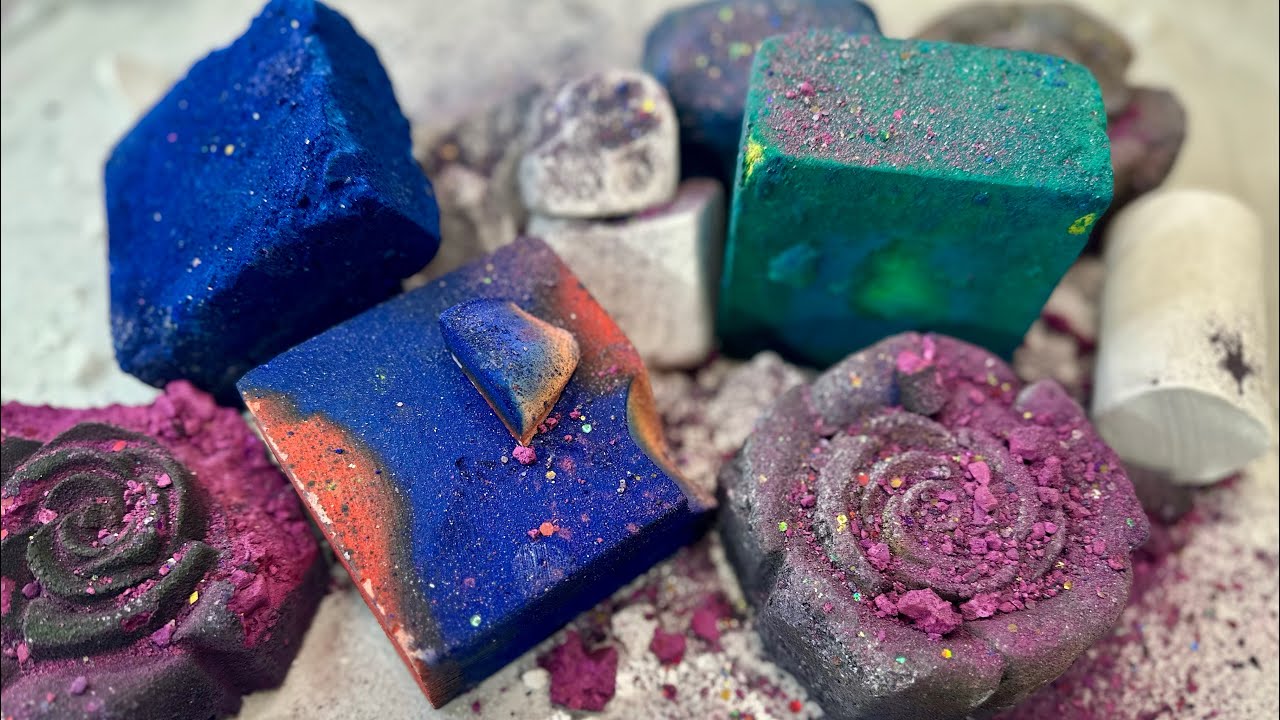 VIBRANT DYED CHALK AND DUSTY REFORMS ASMR