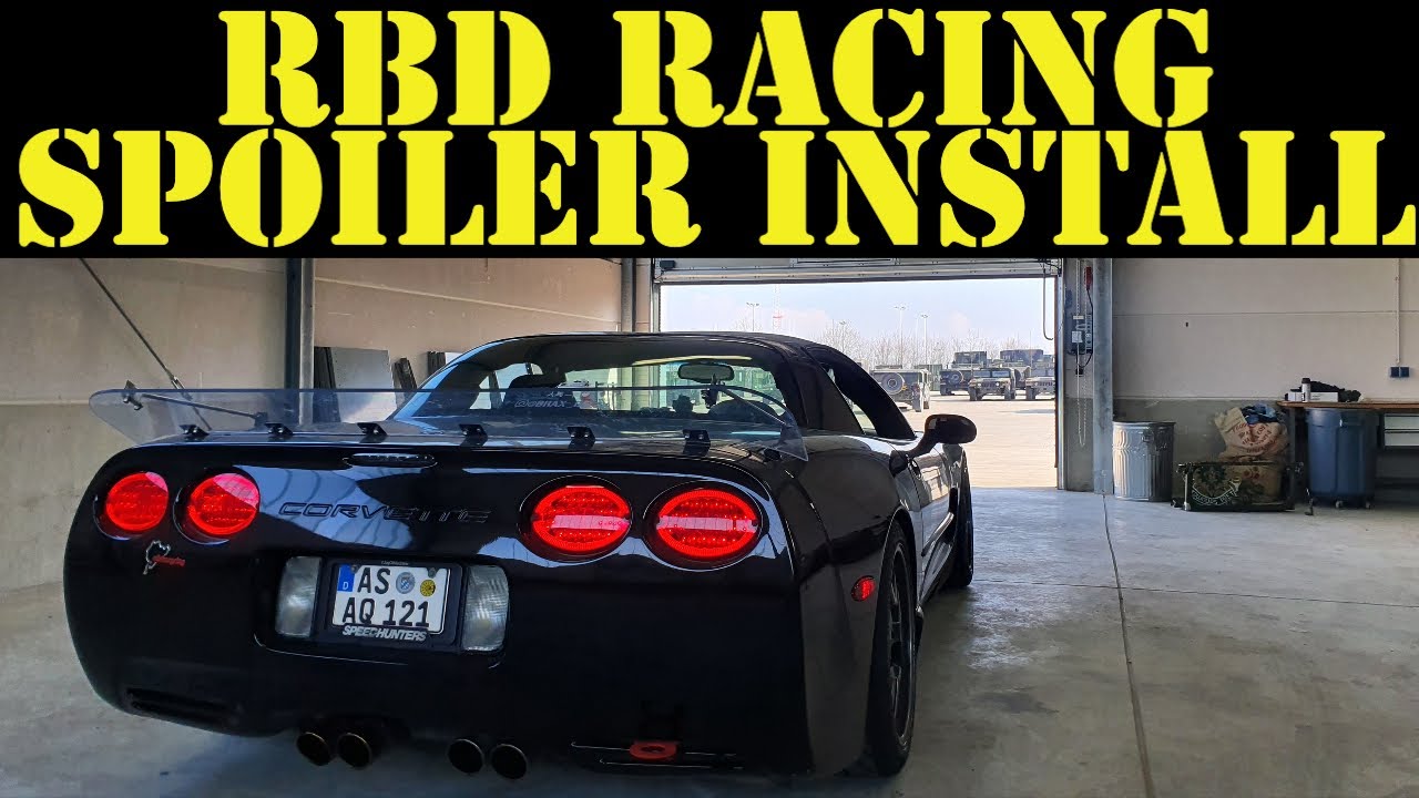 C5 RBD SPOILER INSTALL