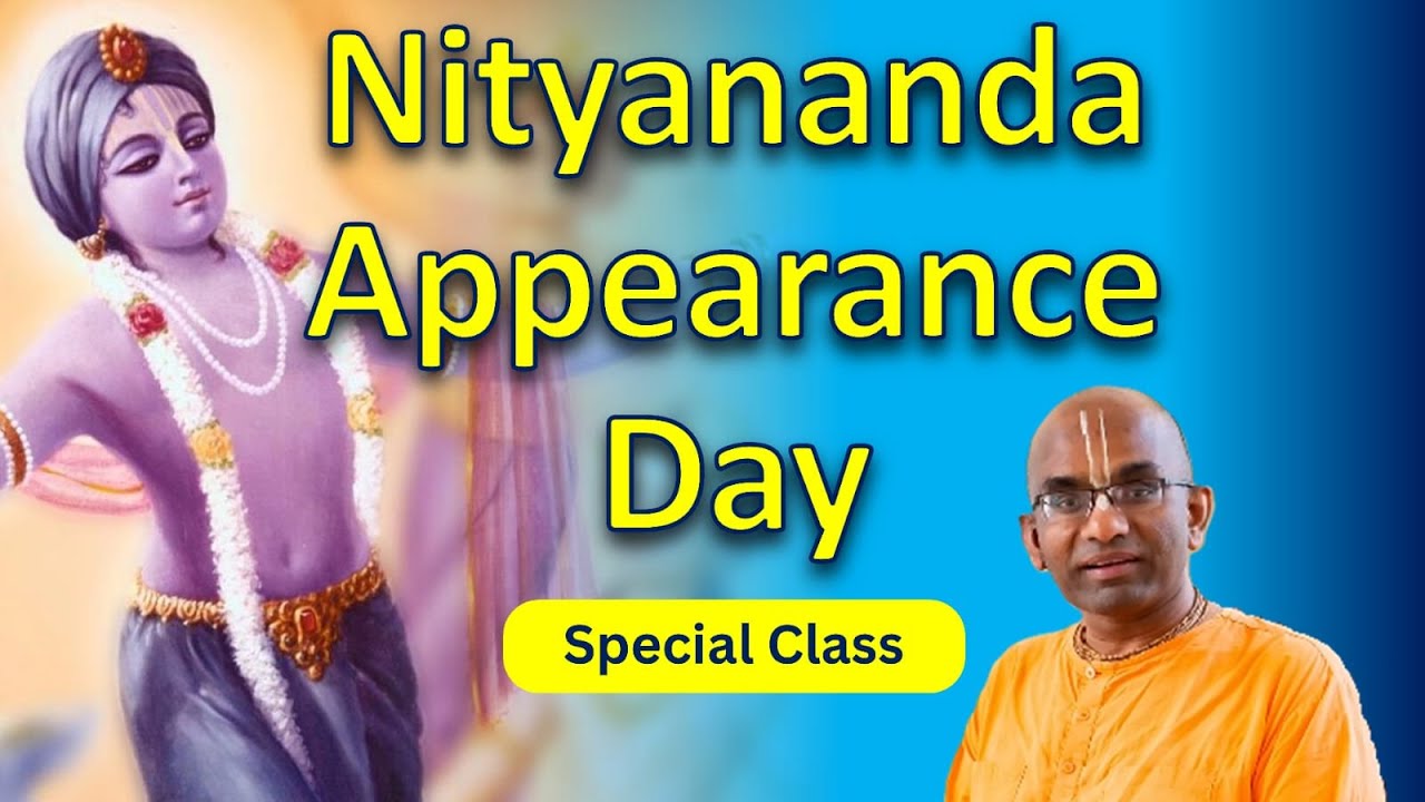 Nityananda Appearance Day Special Class at Hyderabad Gachibowli - Chaitanya Charan
