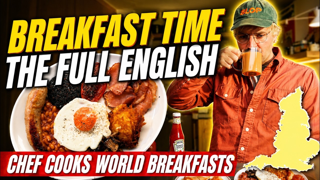 FULL ENGLISH  - BREAKFAST TIME WITH BEN LIPPETT - Chef cooks Breakfasts from round the world