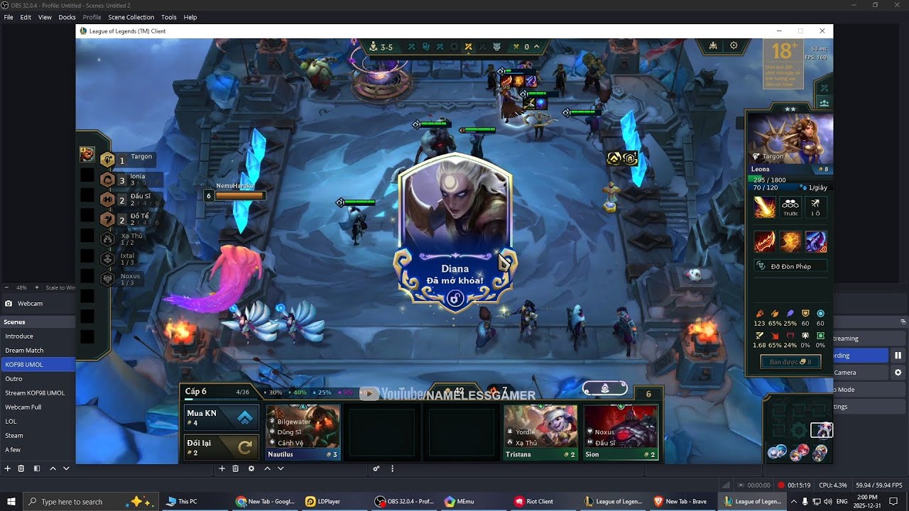 ☘ Teamfight Tactics TFT Set 16 - Assassin Diana - Nemuless❀