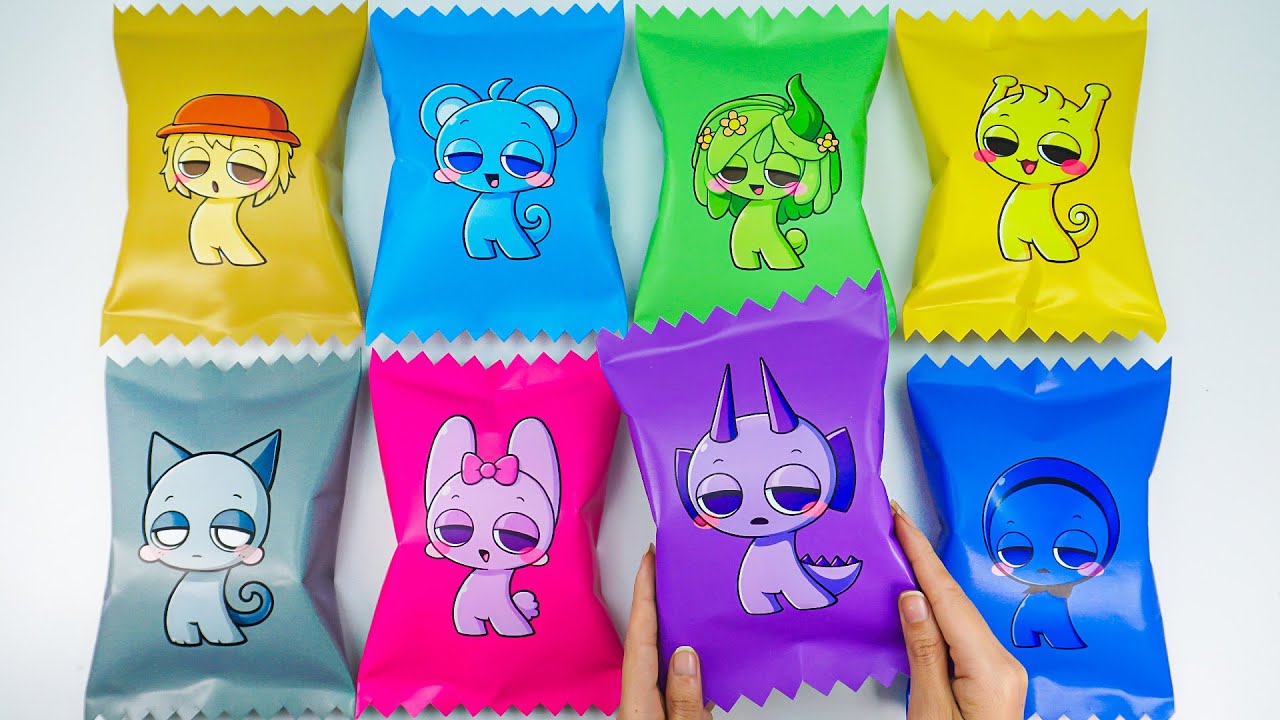 💖Сделай сам из бумаги💖 Распаковка сюрприз-пакетика с конфетами Sprunki от Incredibox | Сделай сам...