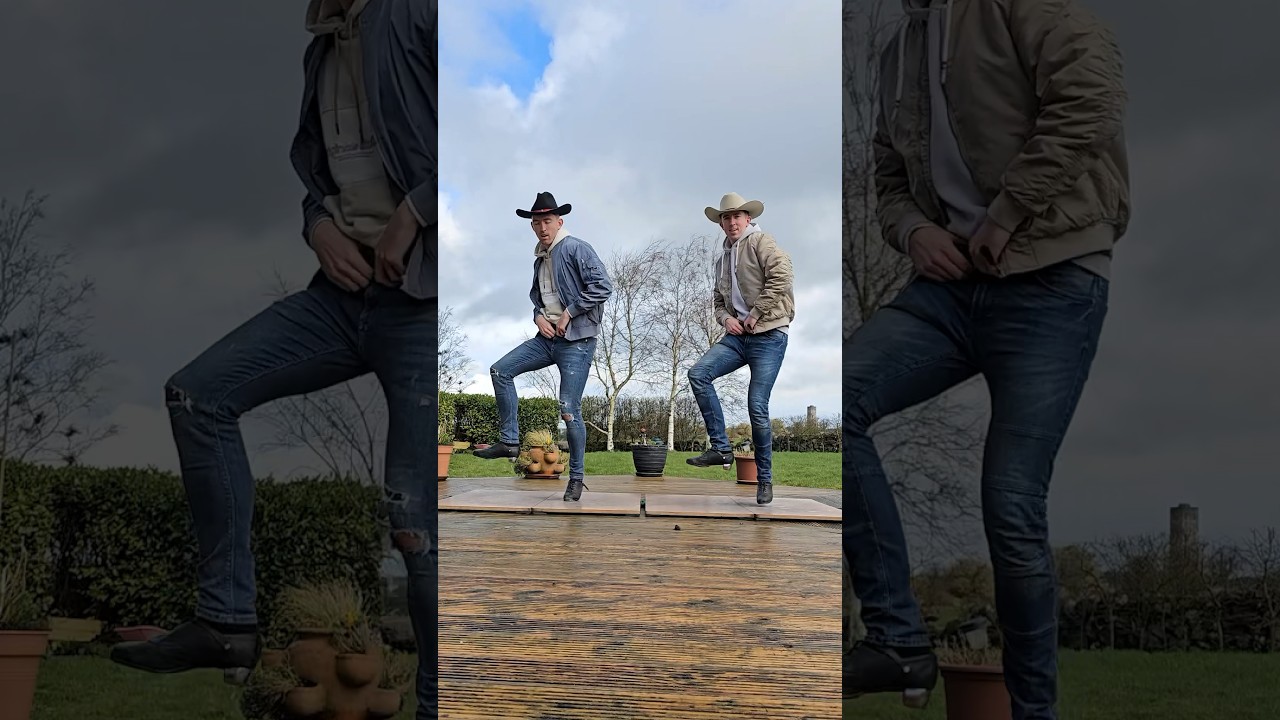 Line-dance 🤝 Irish dance  #countrymusic #shorts