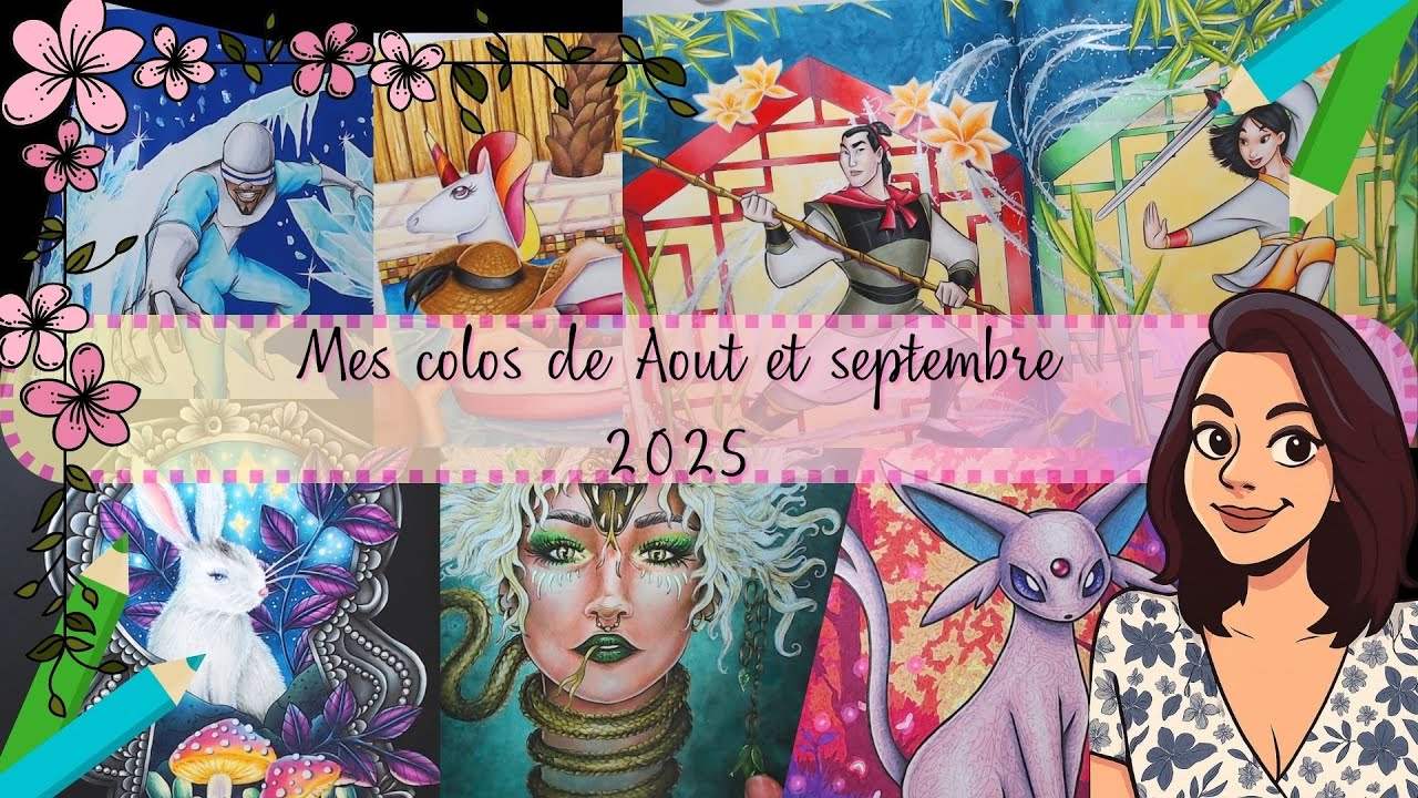 Coloring pages completed August September