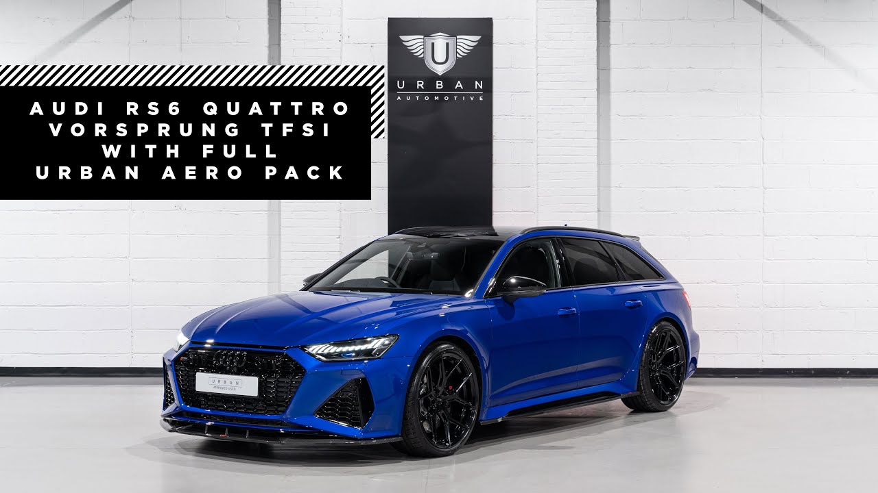 Audi RS6 in Ultra Blue with full Urban aero pack