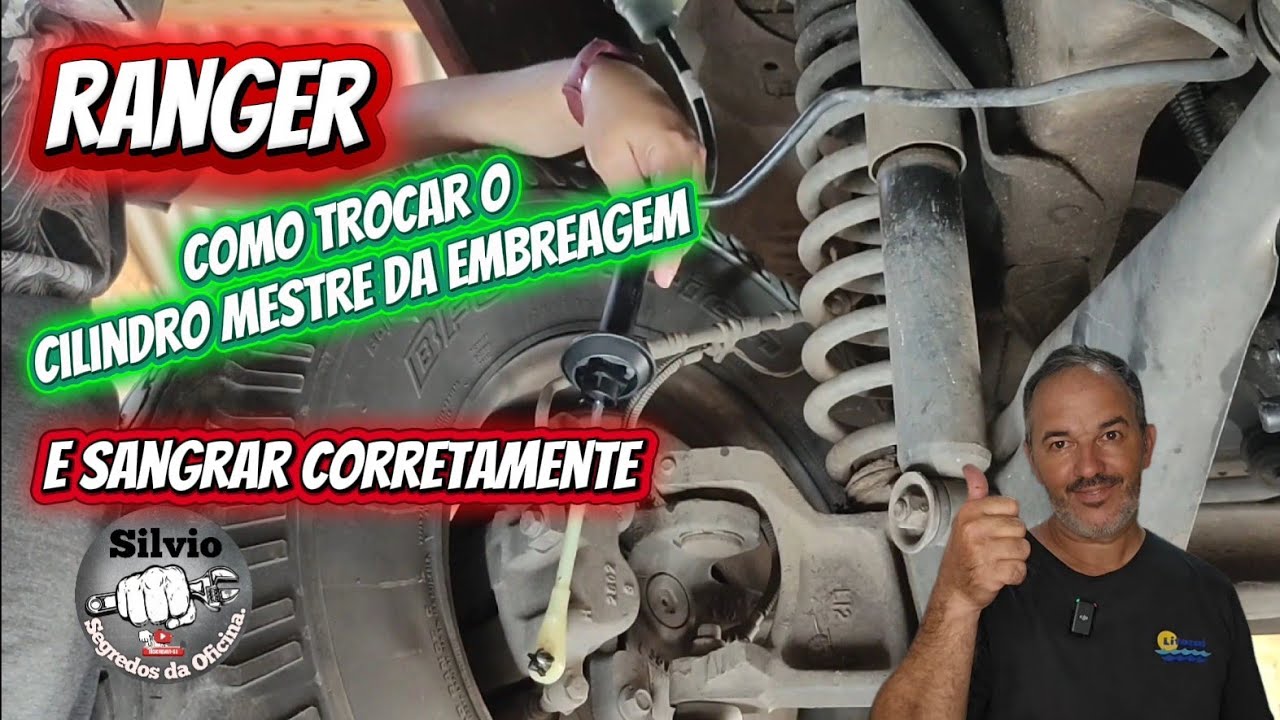 como trocar cilindro mestre da embreagem da ranger 4.0, como sangrar embreagem Ranger V6