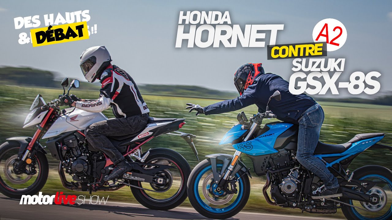 HONDA HORNET x SUZUKI GSX-8S (A2) | DES HAUTS ET DÉBAT !