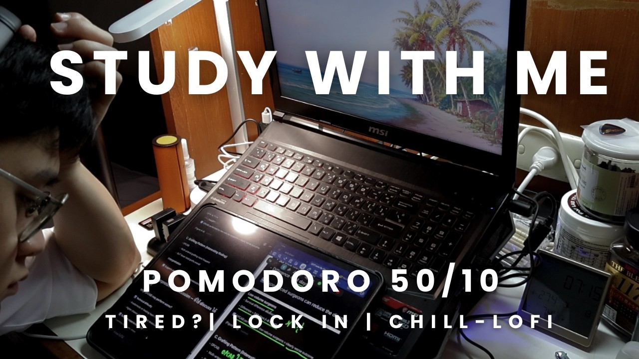 50/10 Pomodoro 🌆|STUDY WITH ME, LOCK IN, Nature Sounds Break 🍃