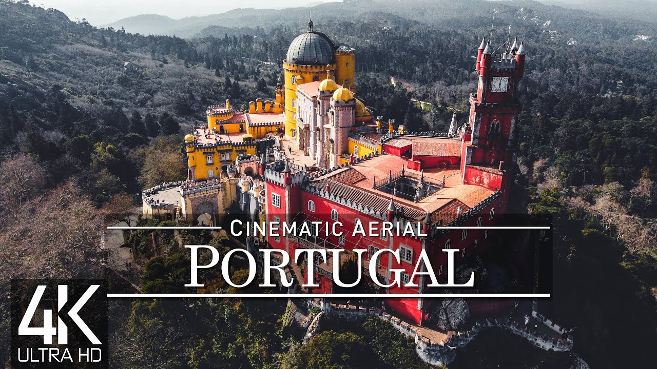 【4K】🇵🇹 1 ¾ HOUR DRONE FILM: «The Beauty of Portugal» 🔥🔥🔥 Ultra HD 🎵 Chillout Music (Ambient UHD TV)