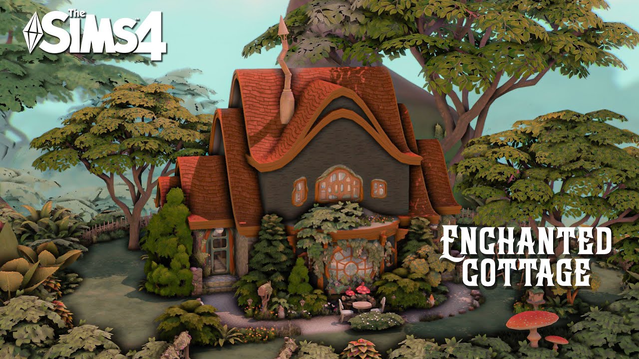 Enchanted Cottage | Base Game + Enchanted by Nature | Sims 4 | Stop motion | No CC