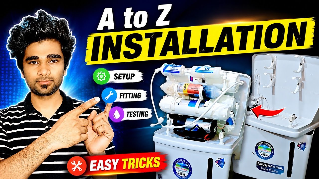 RO Filter Complete Installation | Motor, Solenoid Valve & Wiring Connection | Technical Ismail Guru