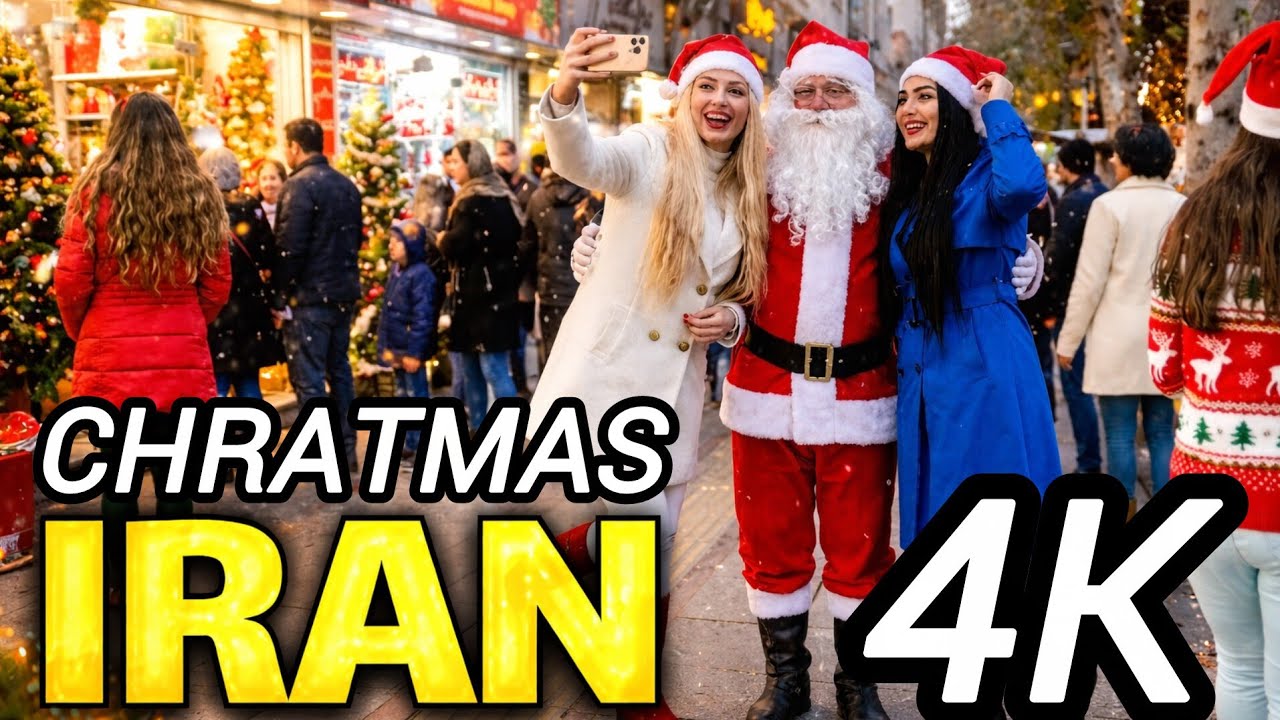 Christmas in Iran?! 🇮🇷🎄 | Tehran Walking Tour 4K