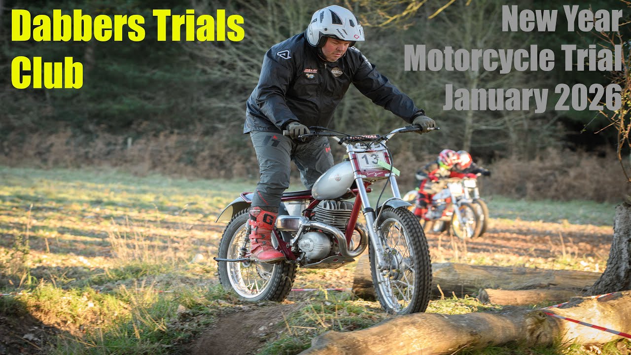 Новогодние мототриалы клуба Dabbers Trials Club, январь 2026 года.