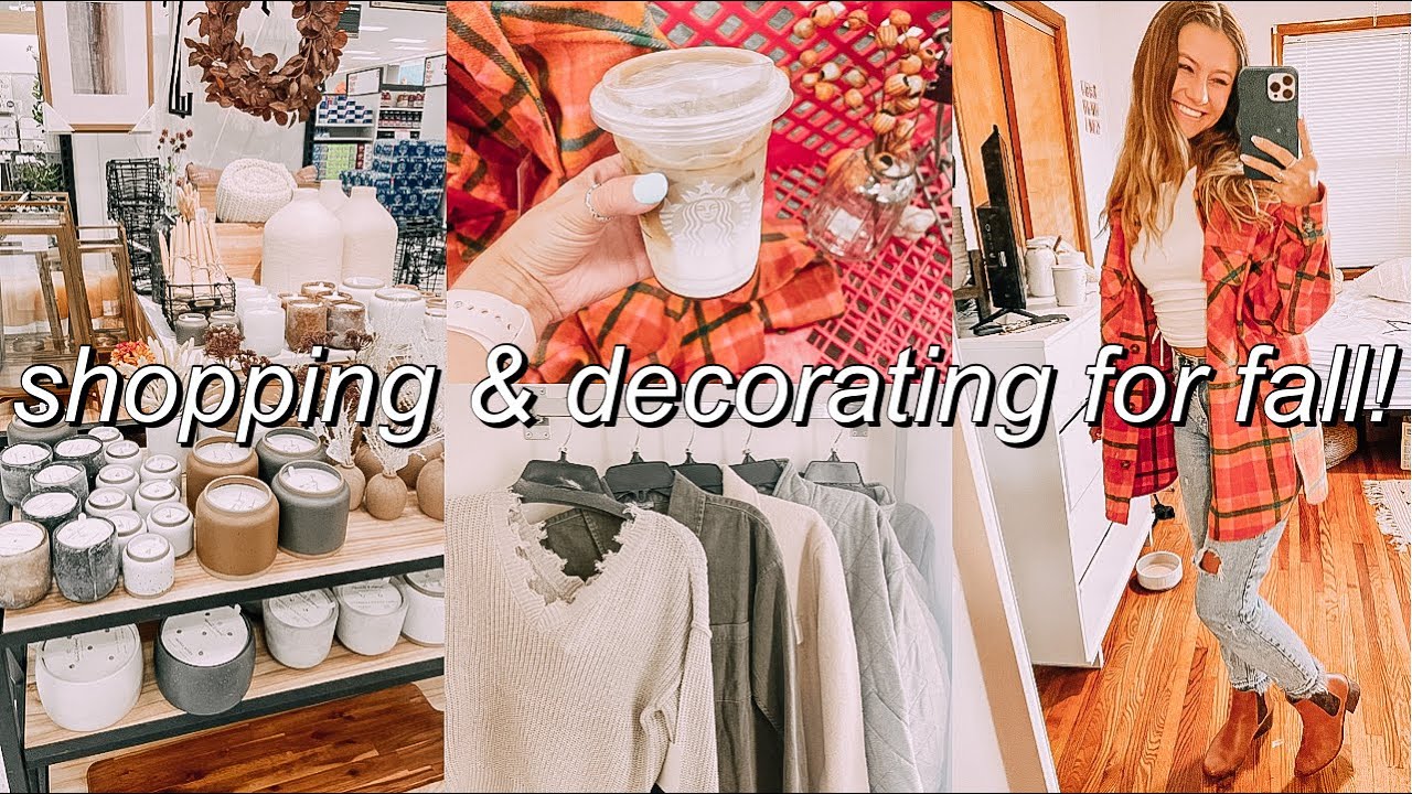 SHOP + DECORATE WITH ME FOR FALL! 🍂🍁