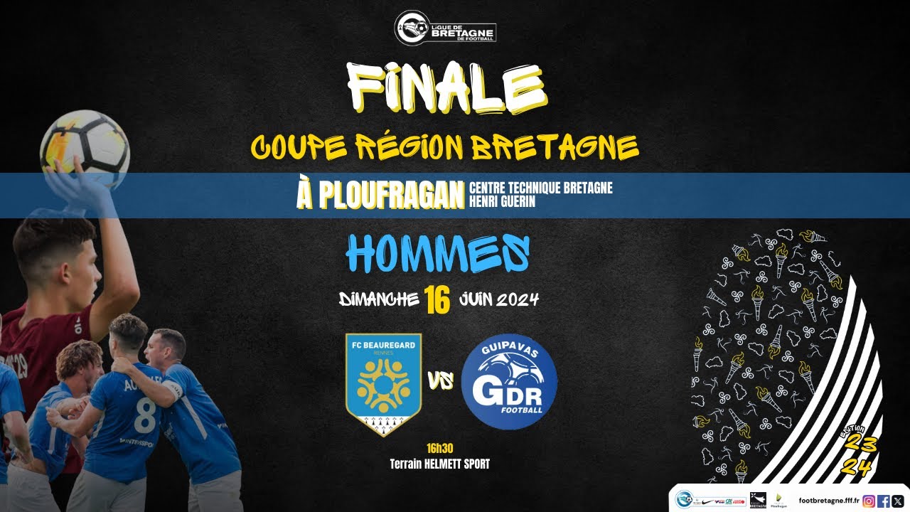 Finale Coupe Région Bretagne (H) : FC Beauregard - GDR Guipavas