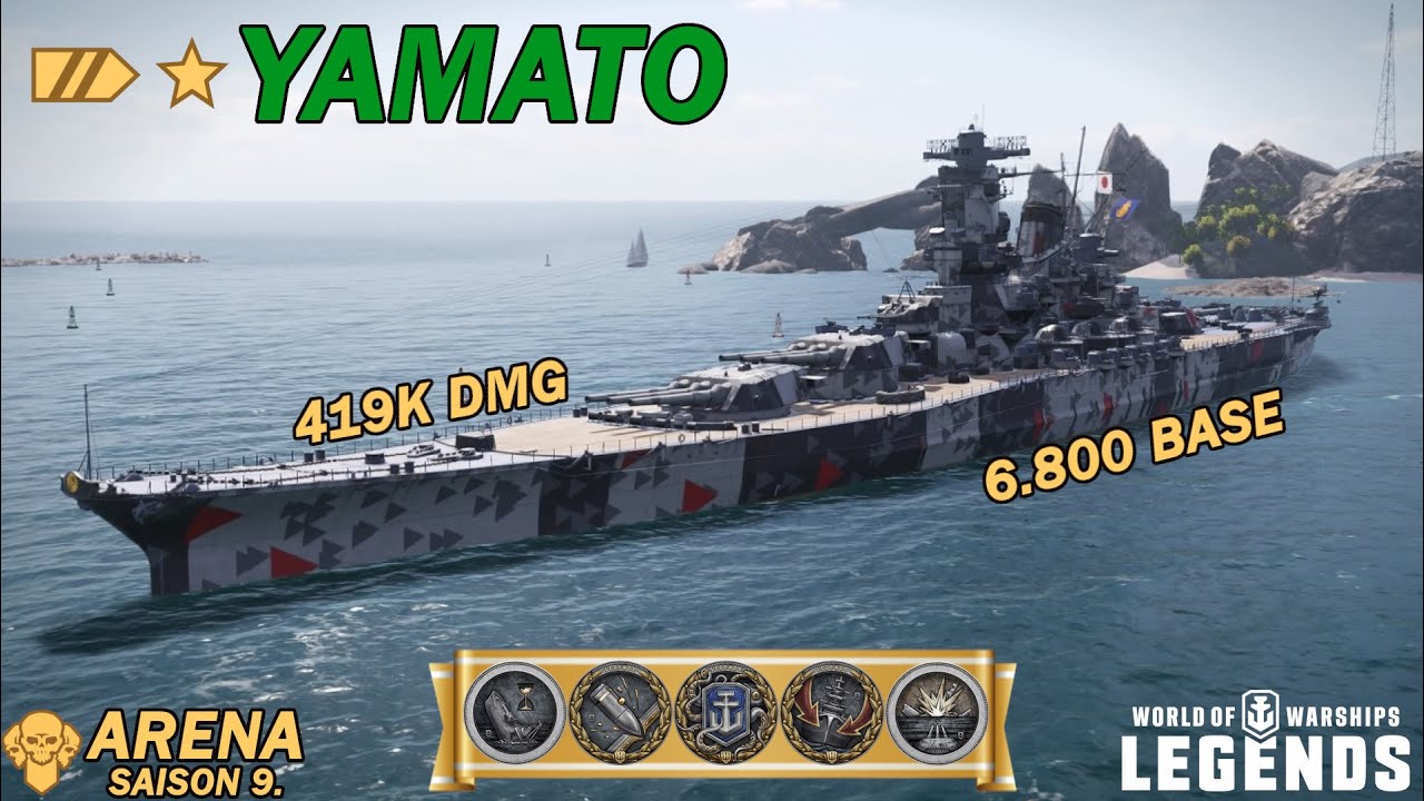 YAMATO - Sch&ouml;nes Gefecht - Arena Saison 9. - World of Warships Legends
