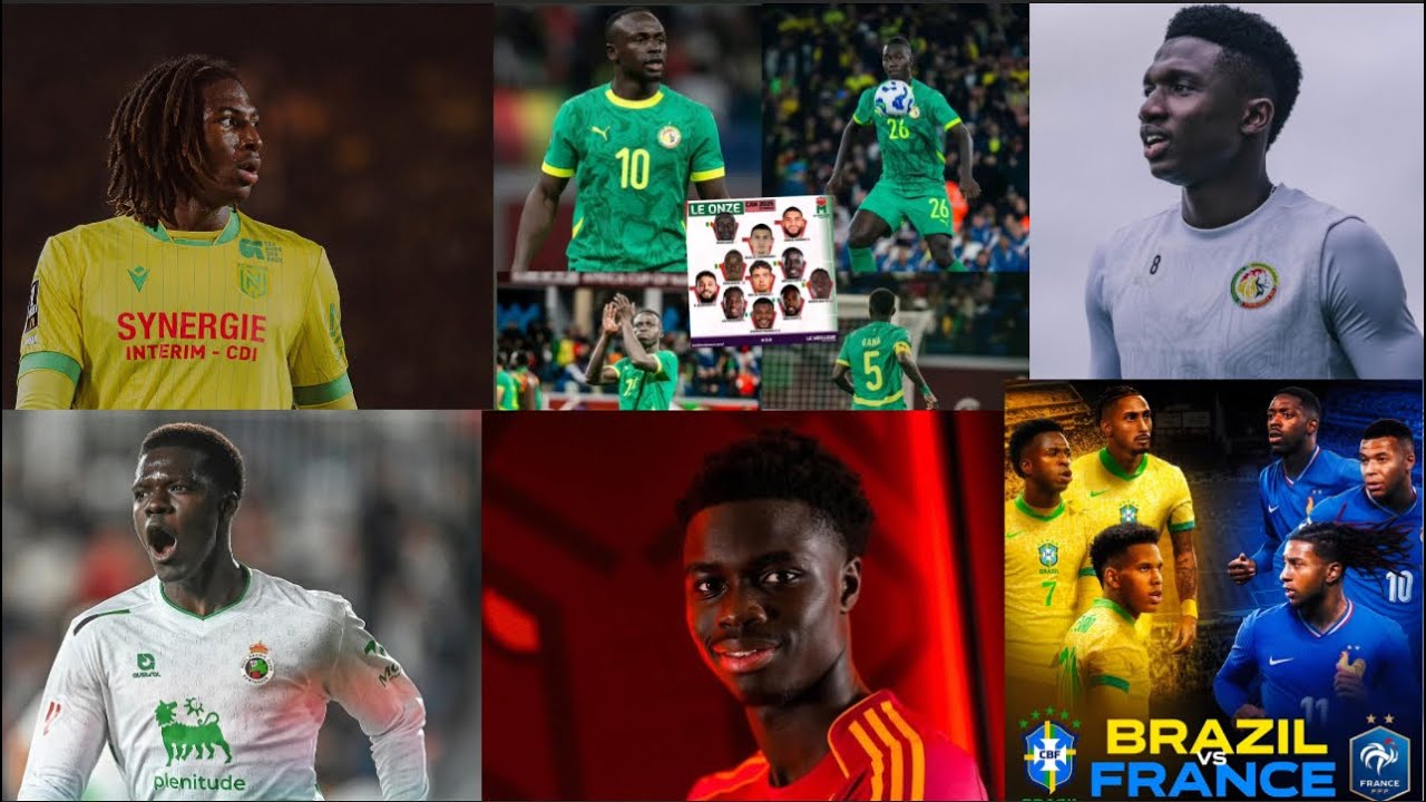 Tylel Tati à suivre 🔥 Robinho Vaz à Rome 🏹 Lamine Camara titulaire en final 🔥 Sadio Mané Gana Krepin