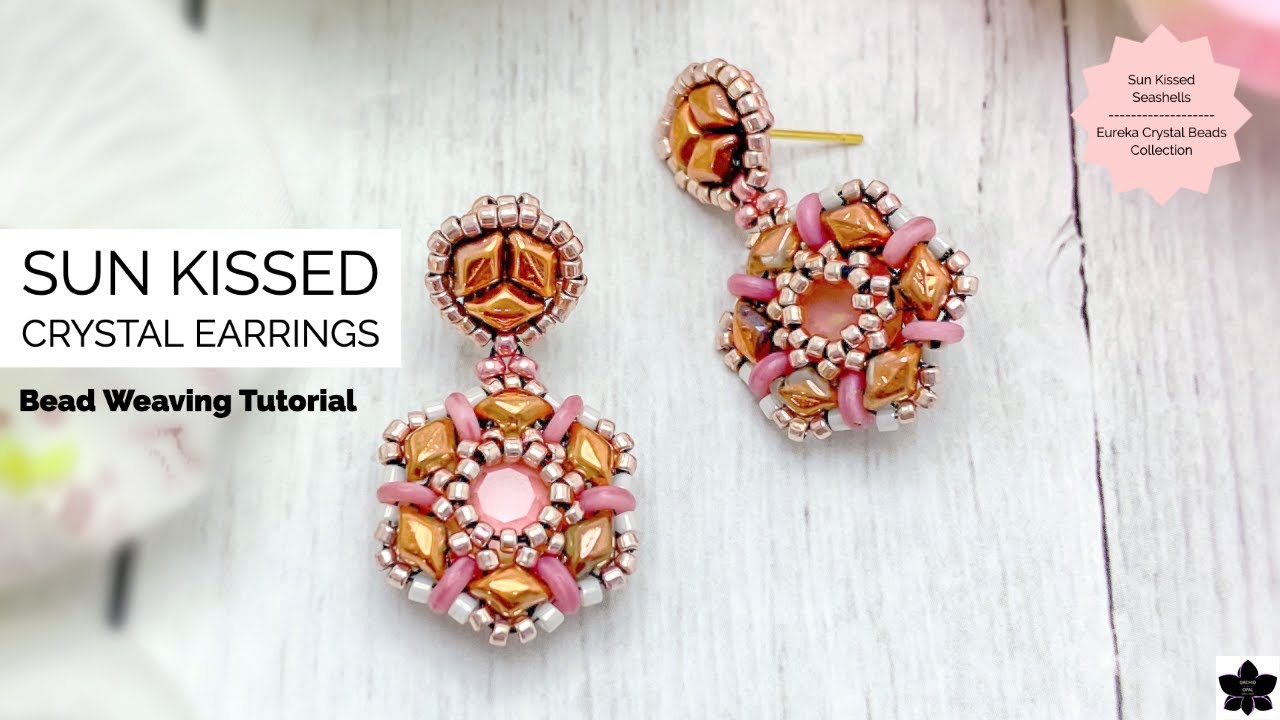 How To: Sun Kissed Crystal Beaded Earrings Tutorial