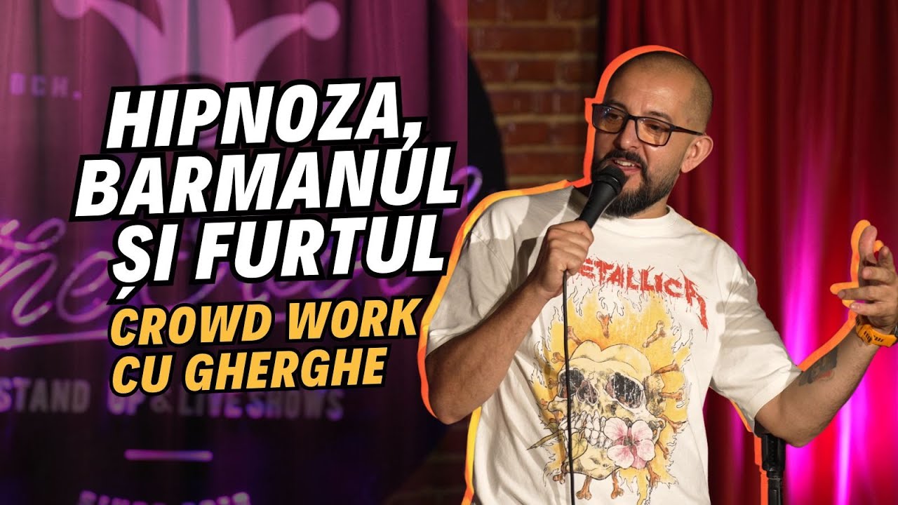 Hipnoza, barmanul și furtul | Crowd work cu Gherghe