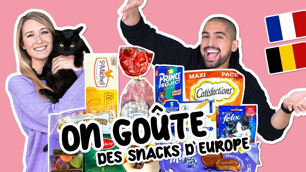 On goûte des snacks de France et Belgique! (oui, même Fudge!)