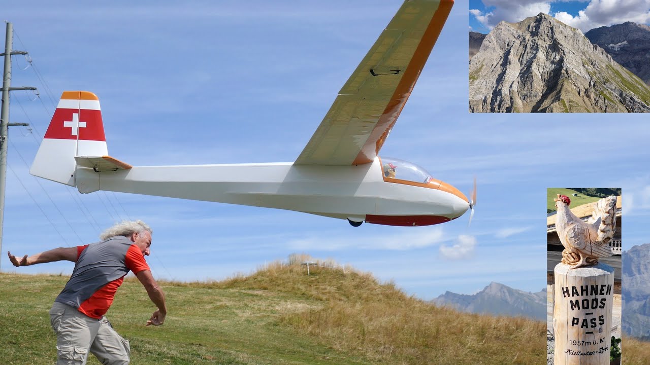 Phoenix Ka8b M1:2.5 6M Alpinflug auf dem Hahnenmoos - KW34 2022 - mit Berge