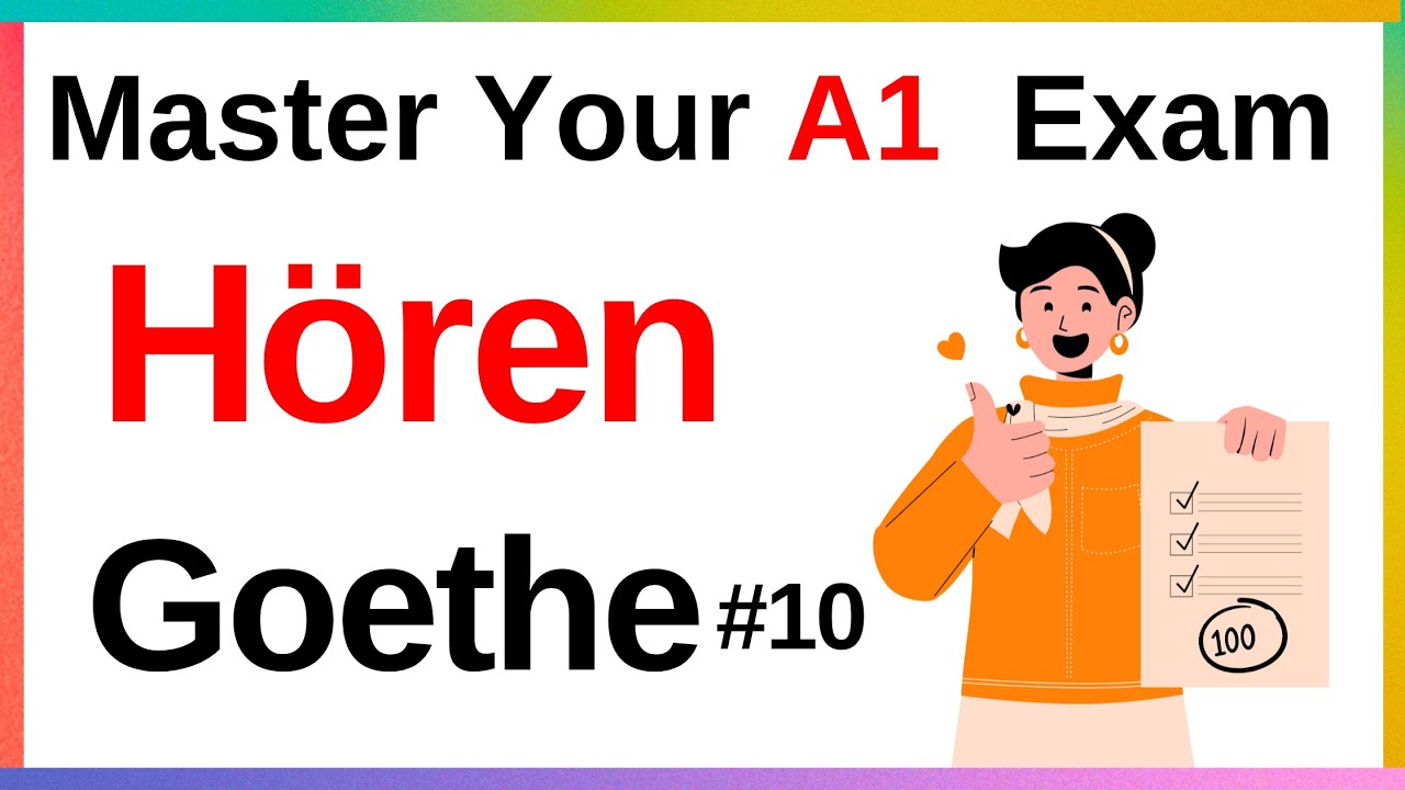 Master Your A1 Goethe Exam #10 | 🇩🇪🎧 :Practice with Sample Questions! 🇩🇪 #A1GermanExam #German