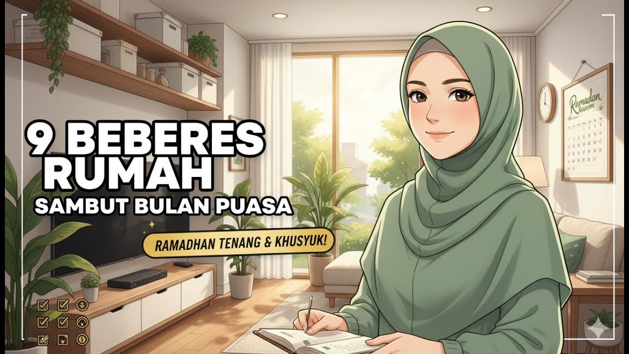 9 Beberes Rumah Menyambut Bulan Puasa. agar Ramadhan tenang, nyaman dan khusyuk