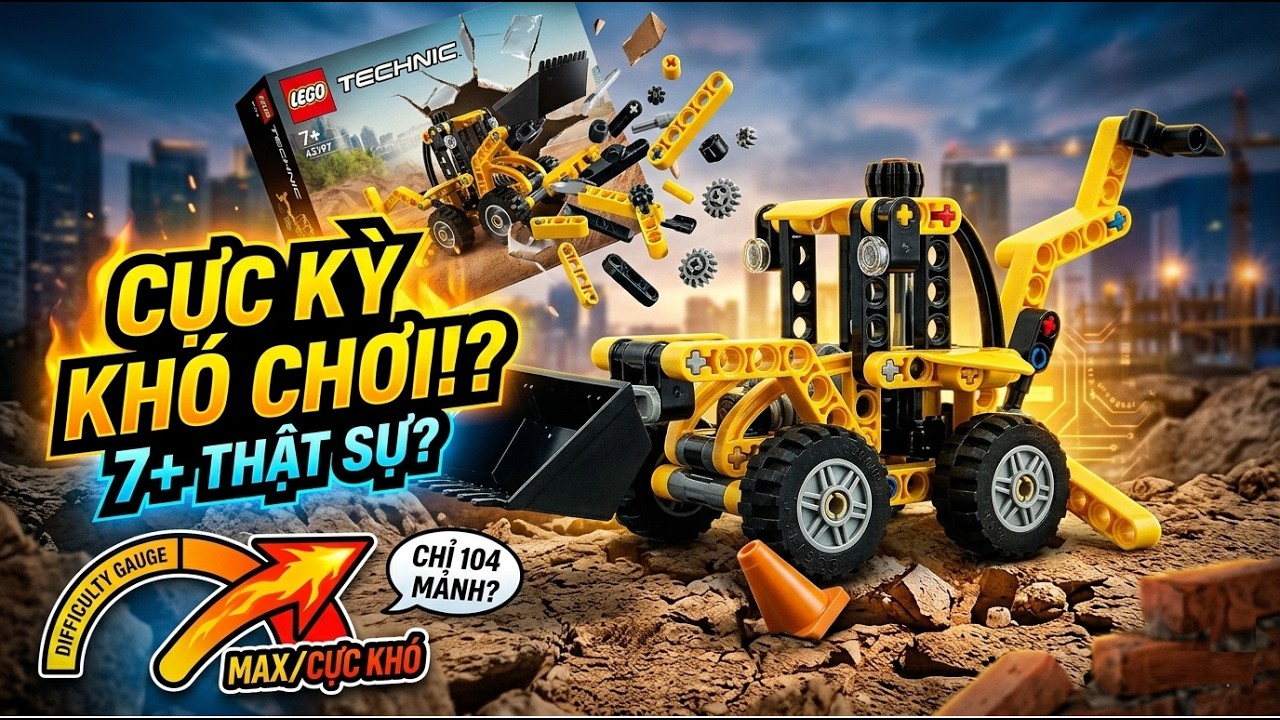 Не позволяйте рейтингу 7+ ввести вас в заблуждение! LEGO Technic 42197: Маленький, но действитель...