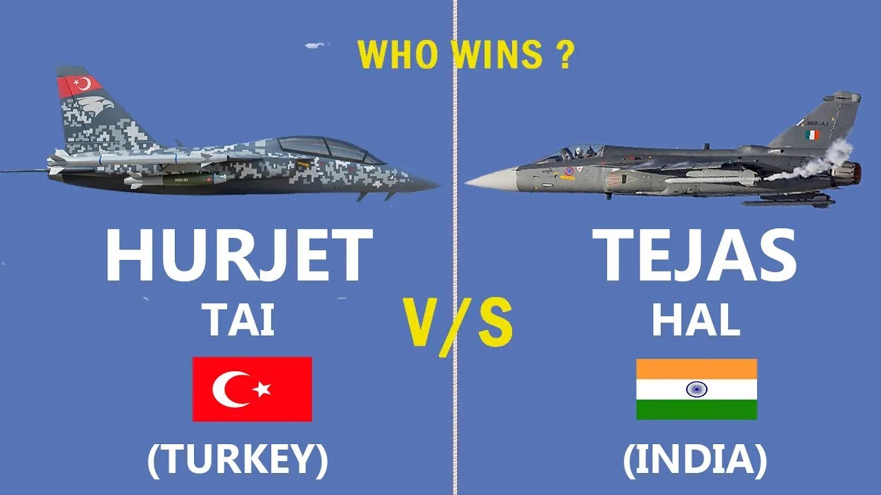 Сравнение Hurjet (Турция) и Tejas (Индия): характеристики, скорость, вооружение, цена.