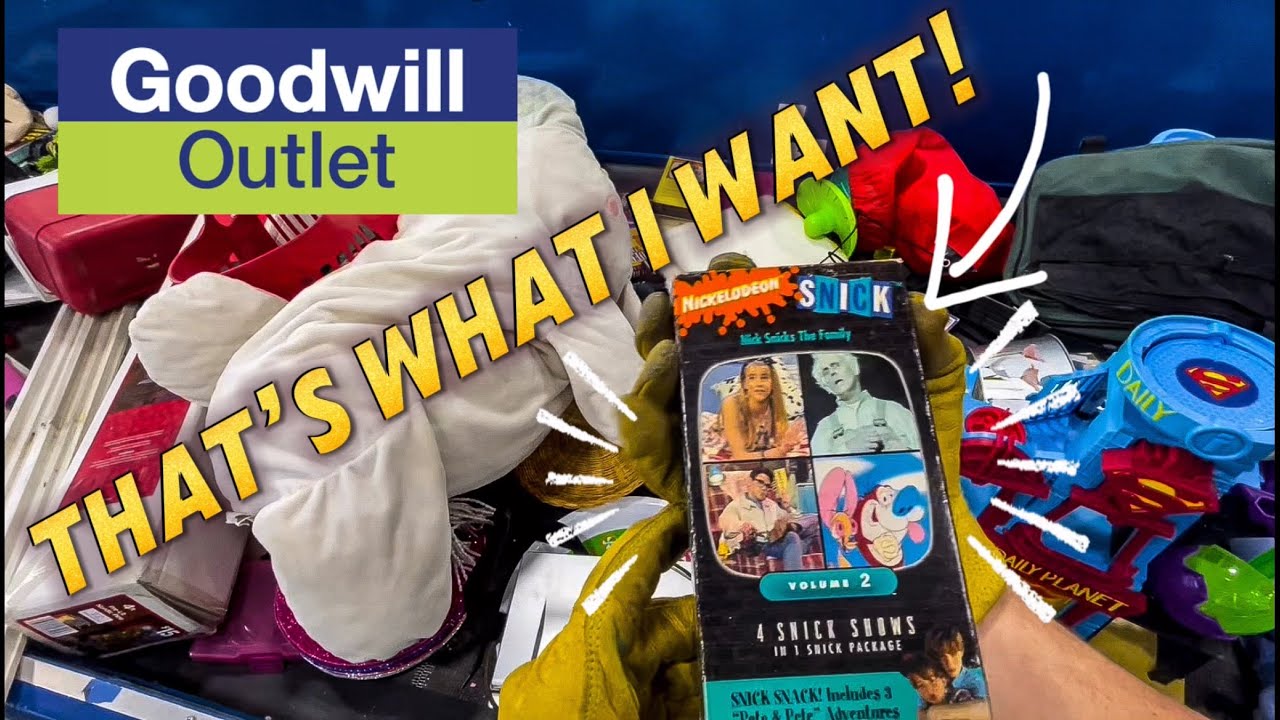NOSTALGIC 90’S KID FIND = PERSONAL COLLECTION • Goodwill Outlet Bins Shopping • POV Thrifting