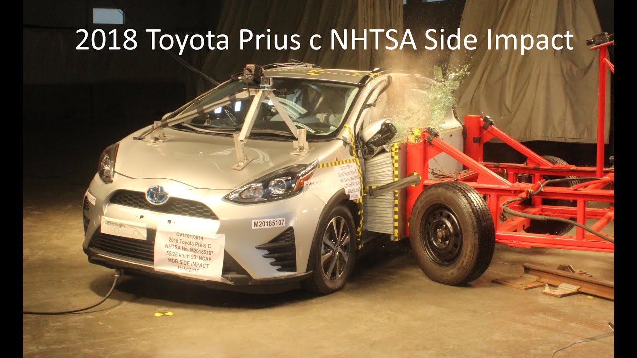 2018-2020 Toyota Prius c / Aqua NHTSA Side Impact