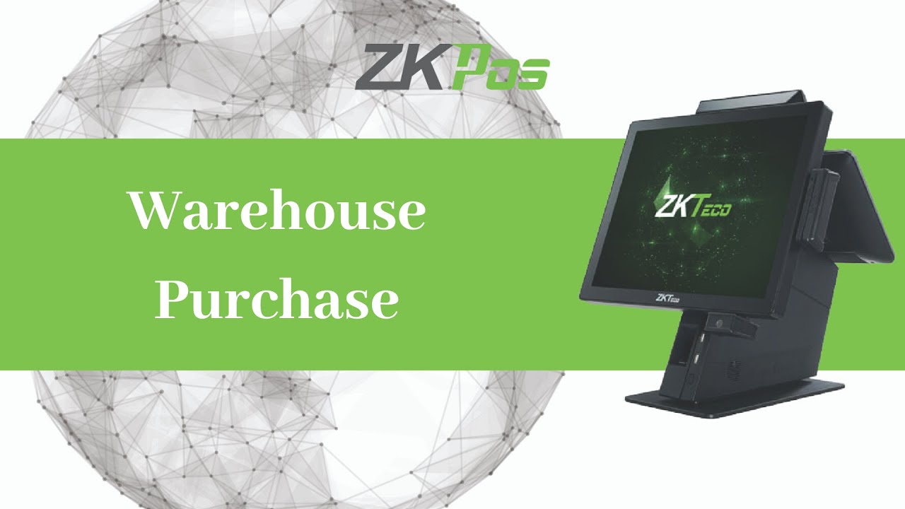 Warehouse Purchase in ZKTeco Supermarket POS Software