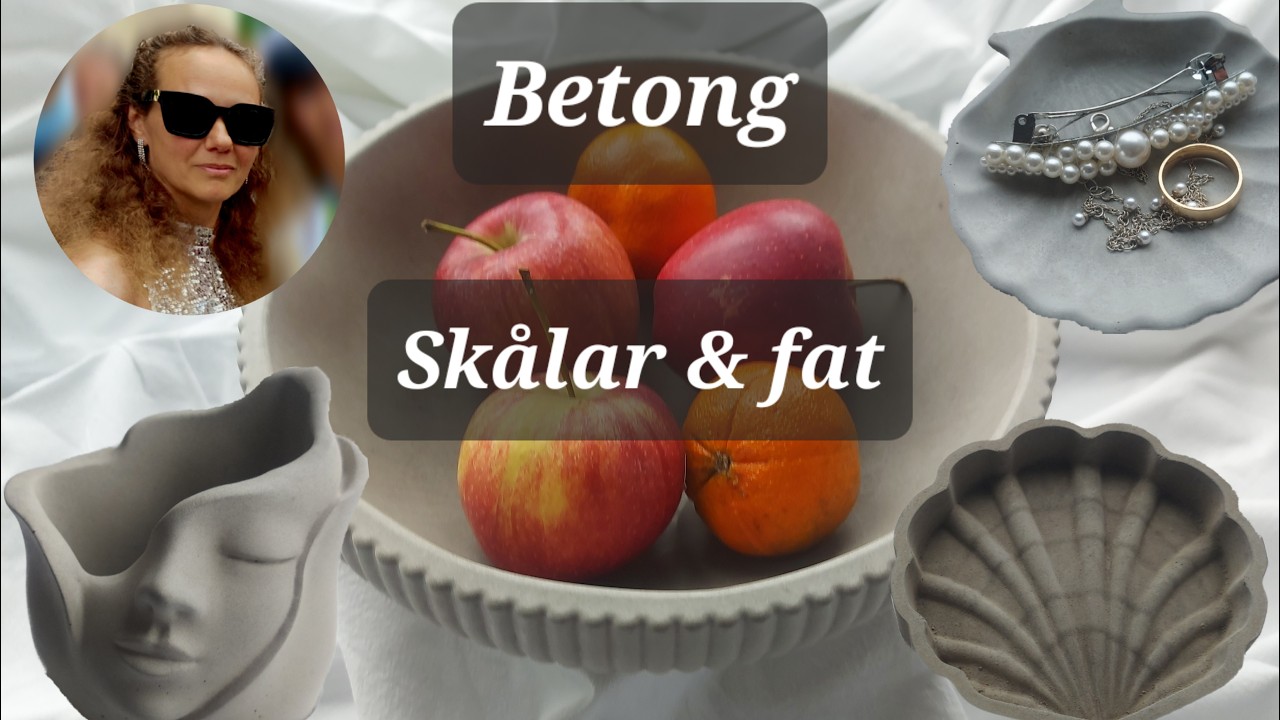 Gjuter skålar i betong!