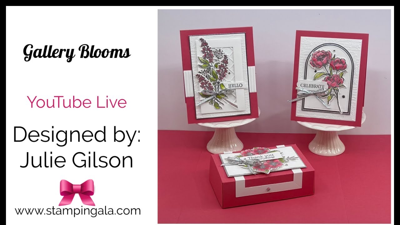 Gallery Blooms Heat Embossed Watercolor Cards & Gift Box | Stampin' Up Tutorial