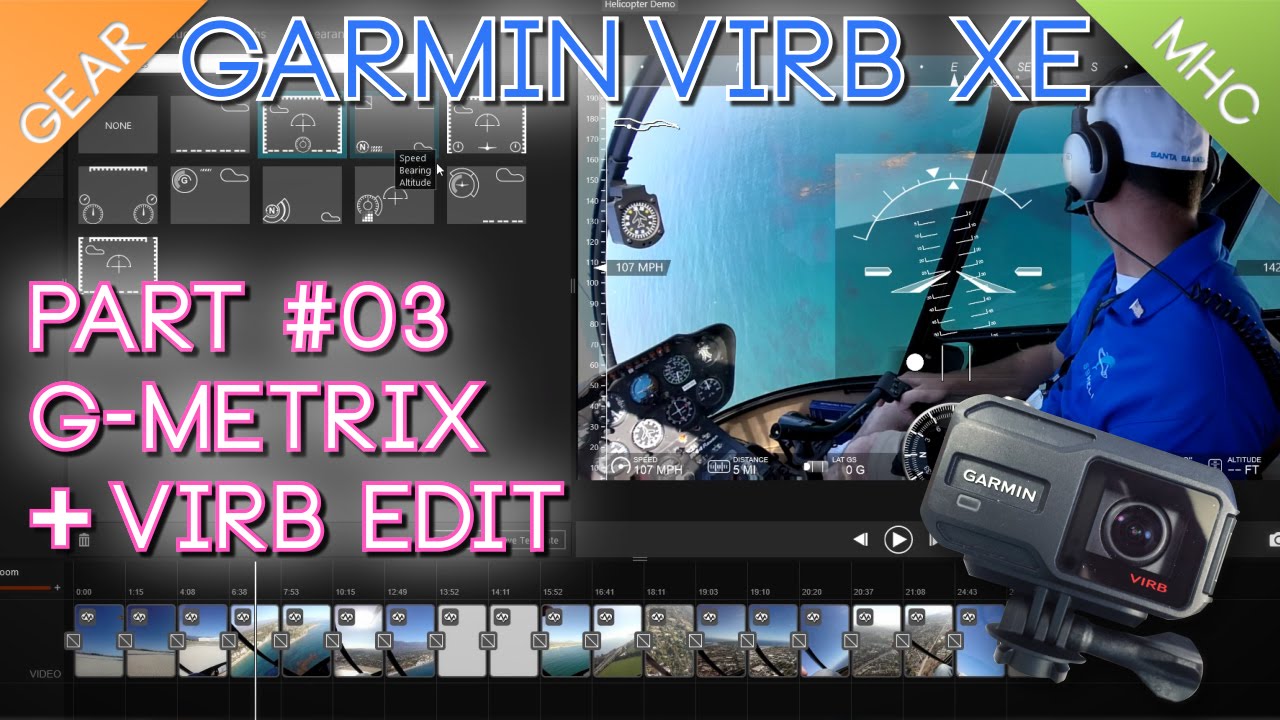 Quicklook Garmin VIRB-XE Part 3 G-Metrix and Virb Edit Software (HD)