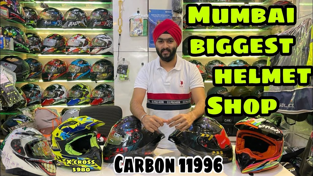 #Mumbai Biggest Helmet Shop located at Sion