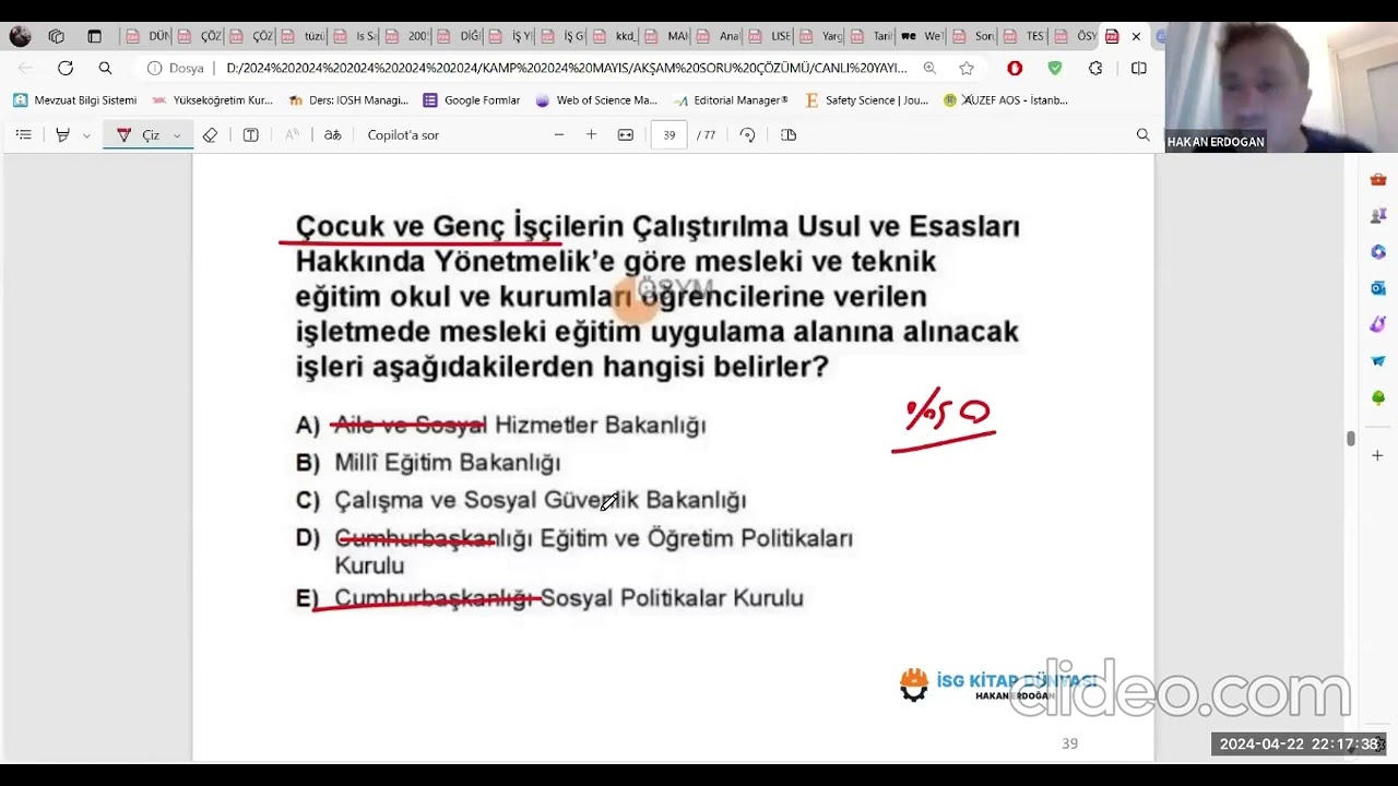 İSG SINAVLARINA HAZIRLIK SORU ÇÖZÜMLERİ 2024 -3
