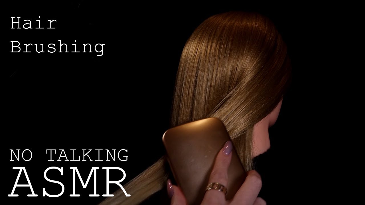 ASMR 1 hour of soft hair brushing (🎧 NO TALKING | brushing, background asmr, to read to)