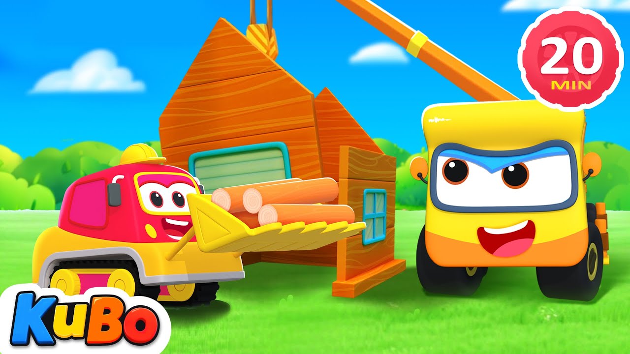 Crash! The House Fell Down, Let’s Rebuild! | Rescue Cartoons | Kubo - Cartoons For Toddlers