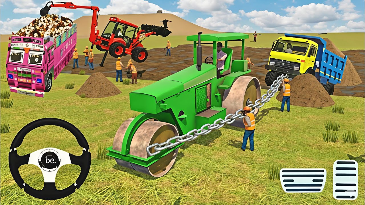 🔴Drive JCB and Uploading 🪨🏗Stone From Dumper🌋 Truck in Game #truck​ #jcb​ #tractor​ #dumper​ #games​