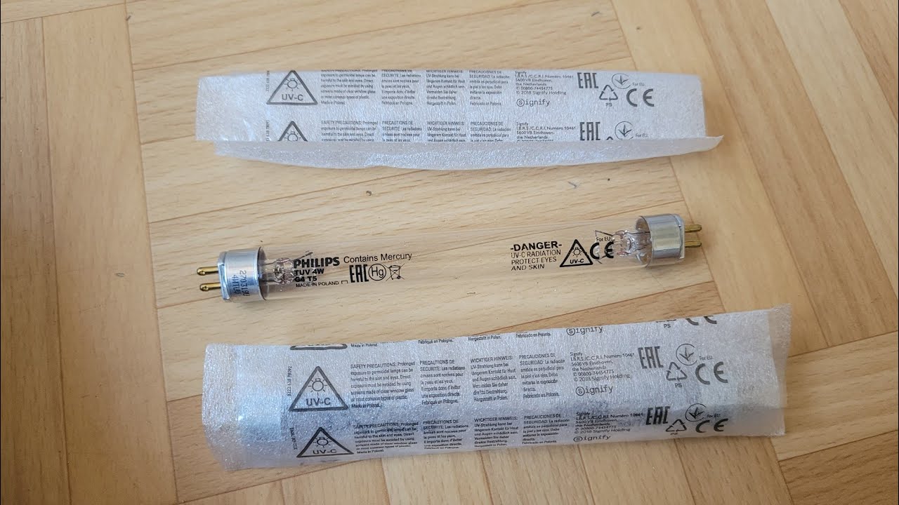 Tubes PHILIPS TL-Mini 4W UV-C germicide T5 (Spécial - Neufs)