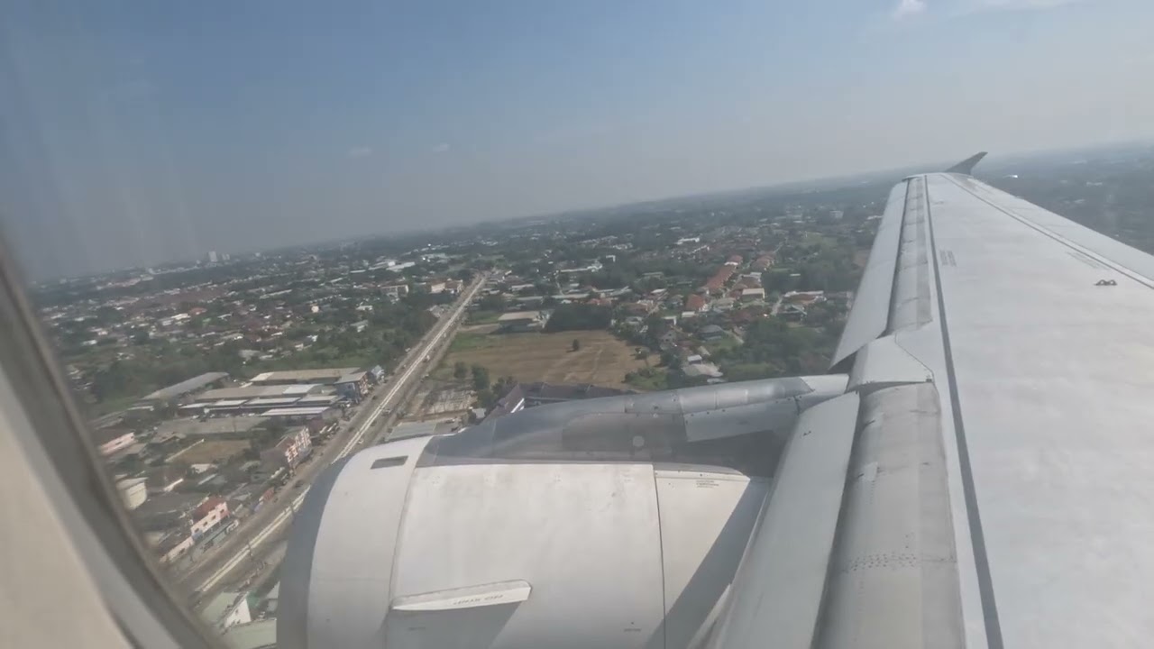 Bangkok Airways A319 Landing Chiang Mai