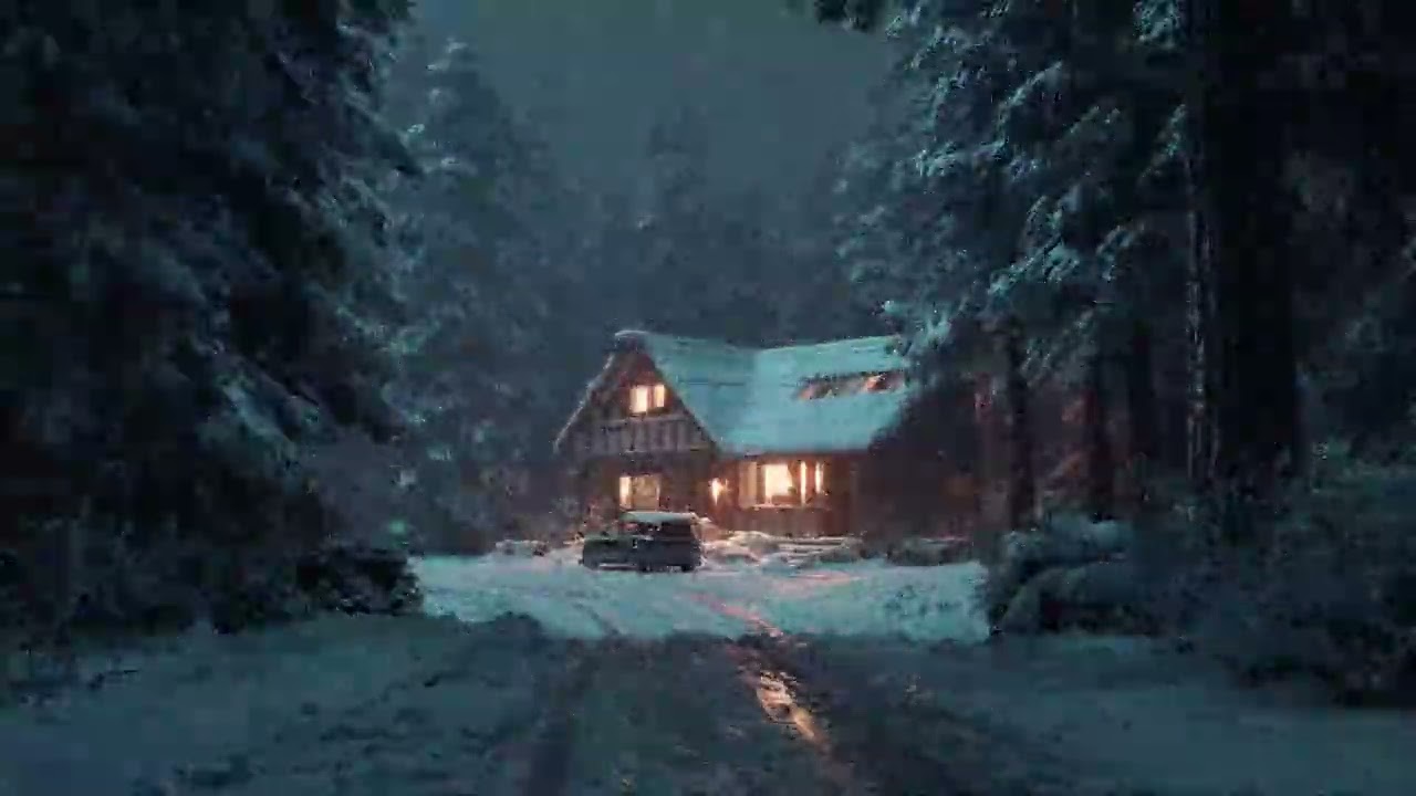 Blizzard Sounds for Sleep, Relaxation & Staying Cool | Snowstorm Sounds & Howling Wind in the Forest